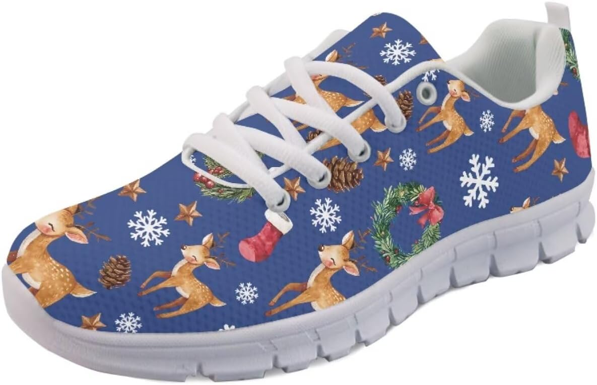 

Кроссовки Forchrinse Green Galaxy Starry Space Nebula для мужчин и женщин, легкие спортивные туфли для занятий в зале и бега, Christmas Reindeer