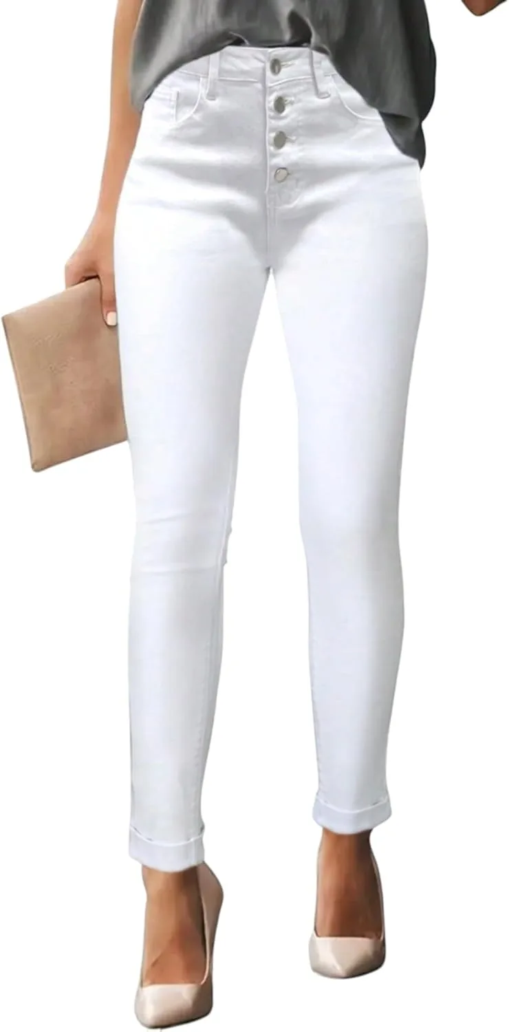 

Скинни джинсы для женщин с высокой посадкой WGXWGX