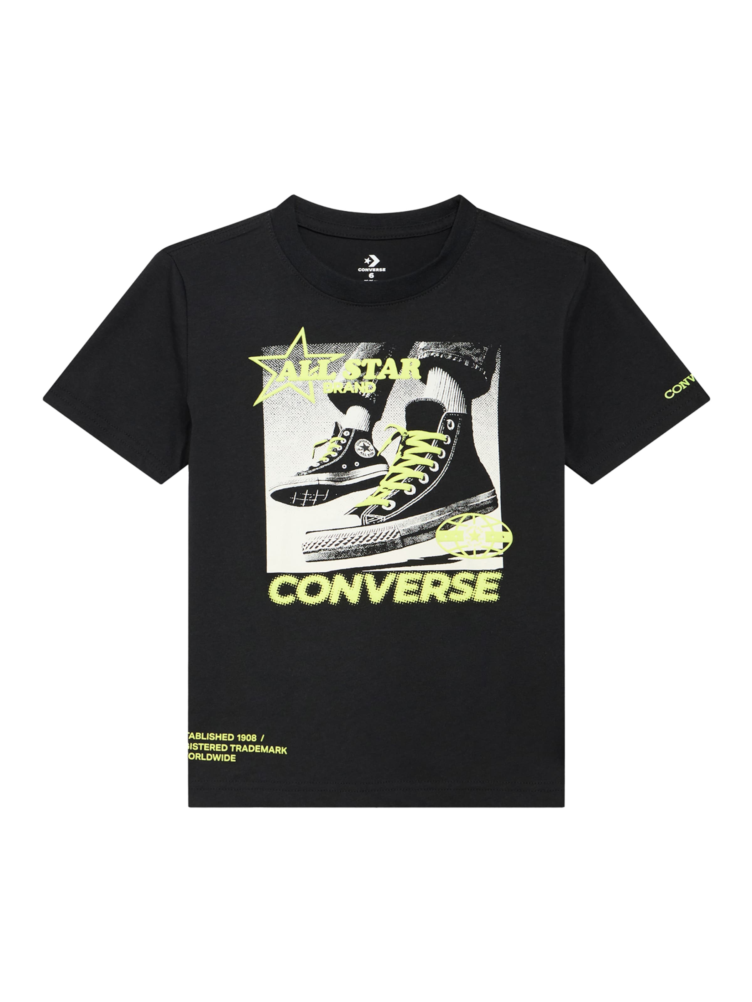 

CONVERSE Футболка 'PHOTO REAL CNV SNKR' в черном цвете