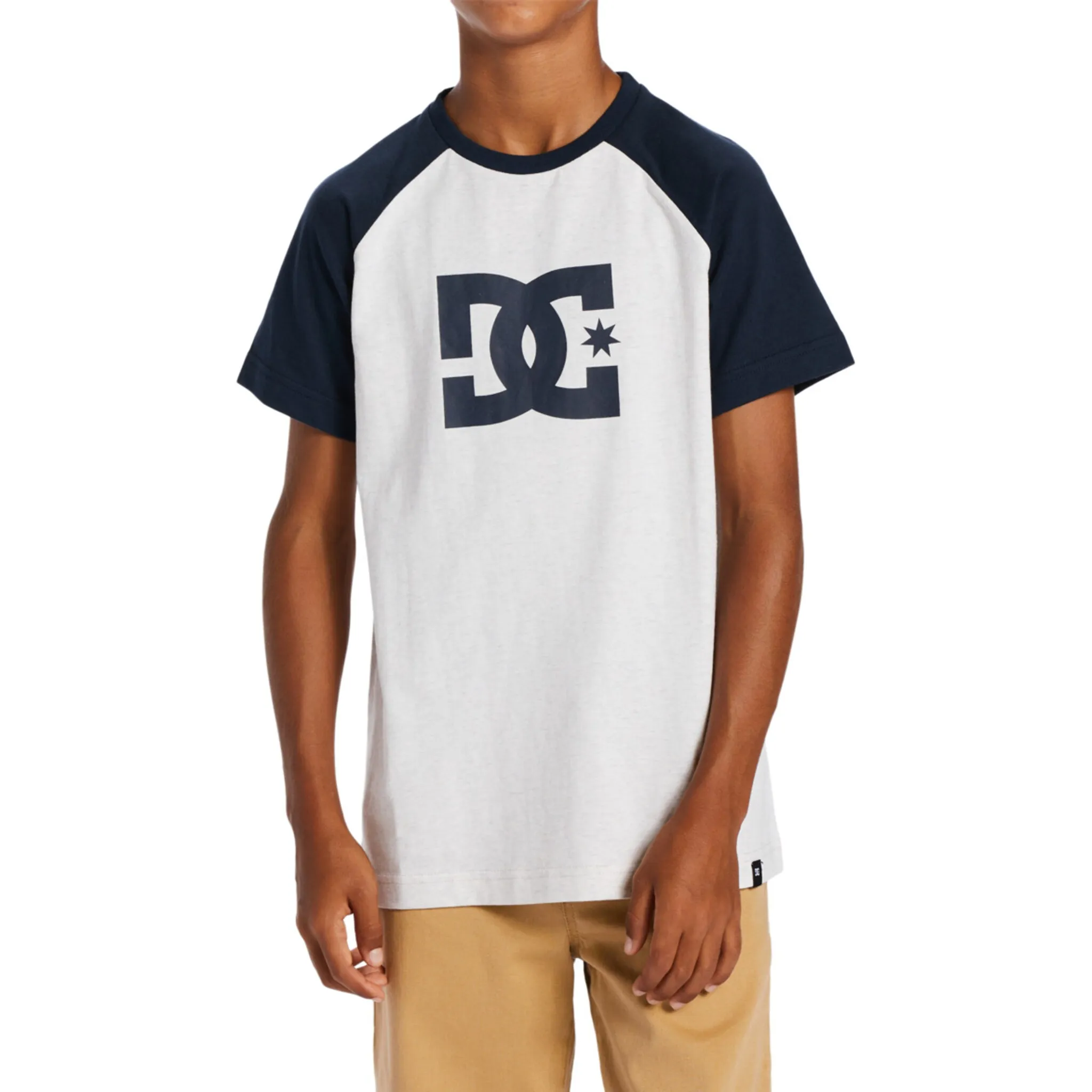 

Футболка DC Shoes «DC Star», цвет Snow Heather/Navy Blazer