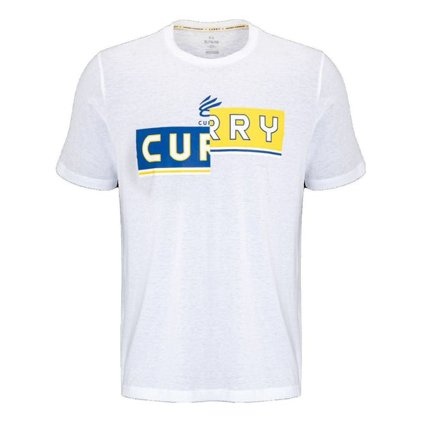 

Футболка curry logo t-shirt 'white' Under Armour, белый