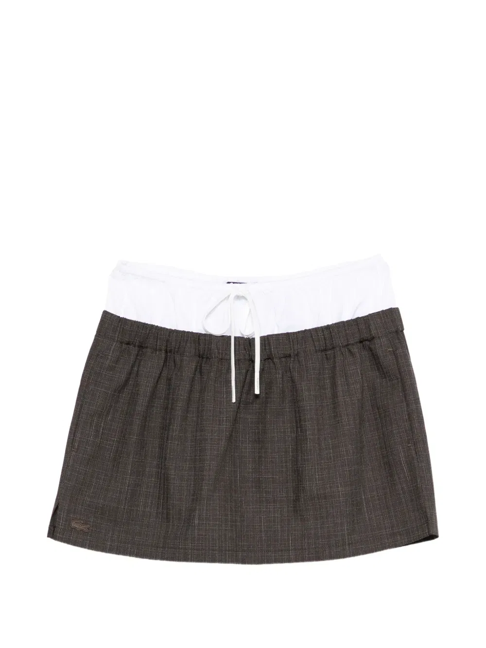 Мини-юбка Lacoste Накамура, клетка, серая
