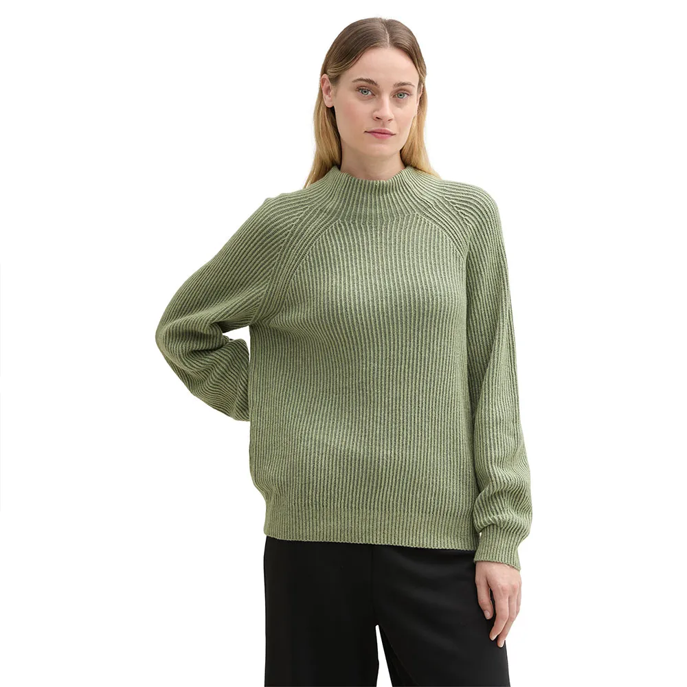 

Свитер Tom Tailor Knit Plated Rib, зеленый