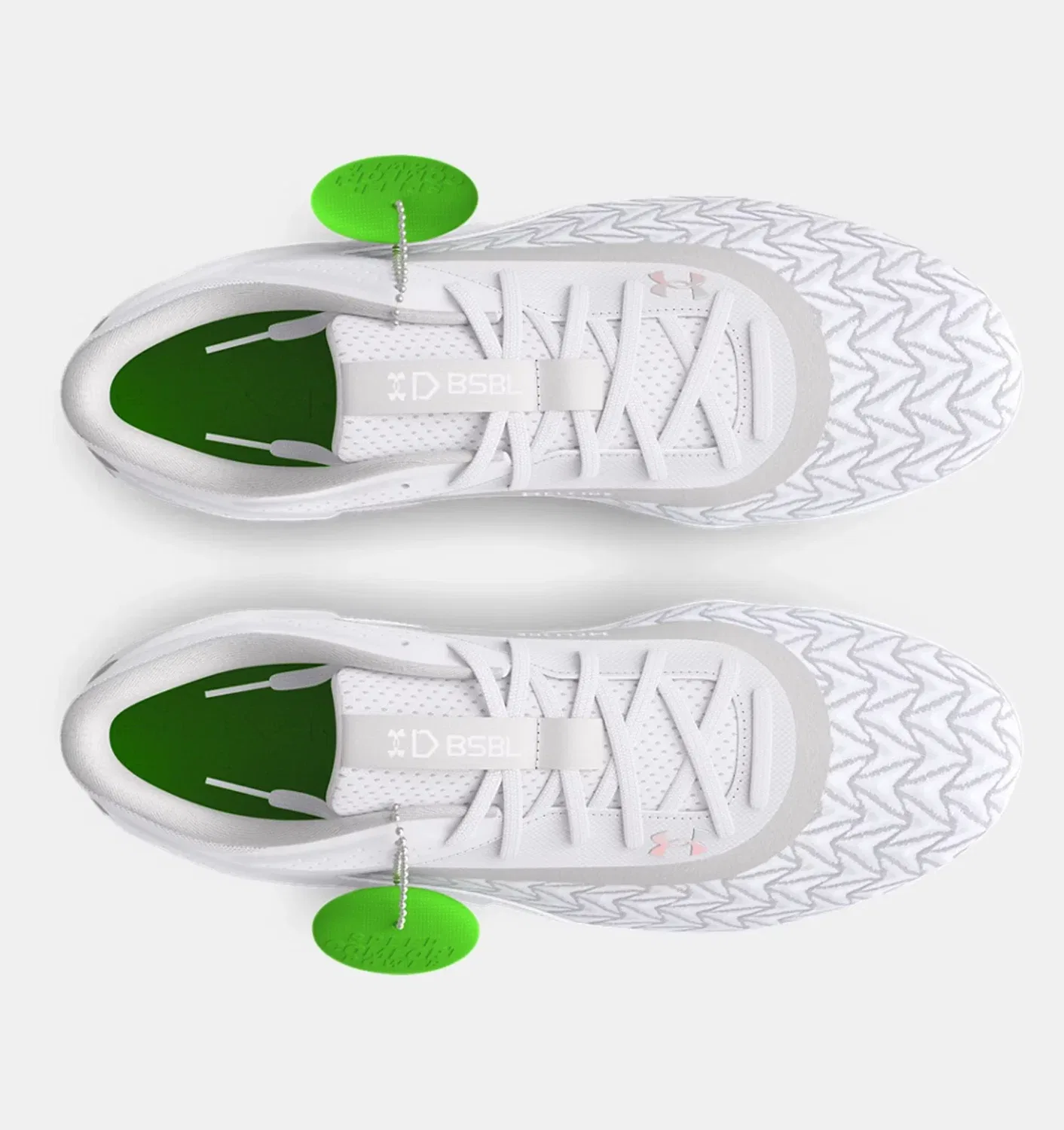 Мужские бейсбольные бутсы Under Armour Yard MT 3.0 3027450-100 белого цвета DWA3858 — фото 4