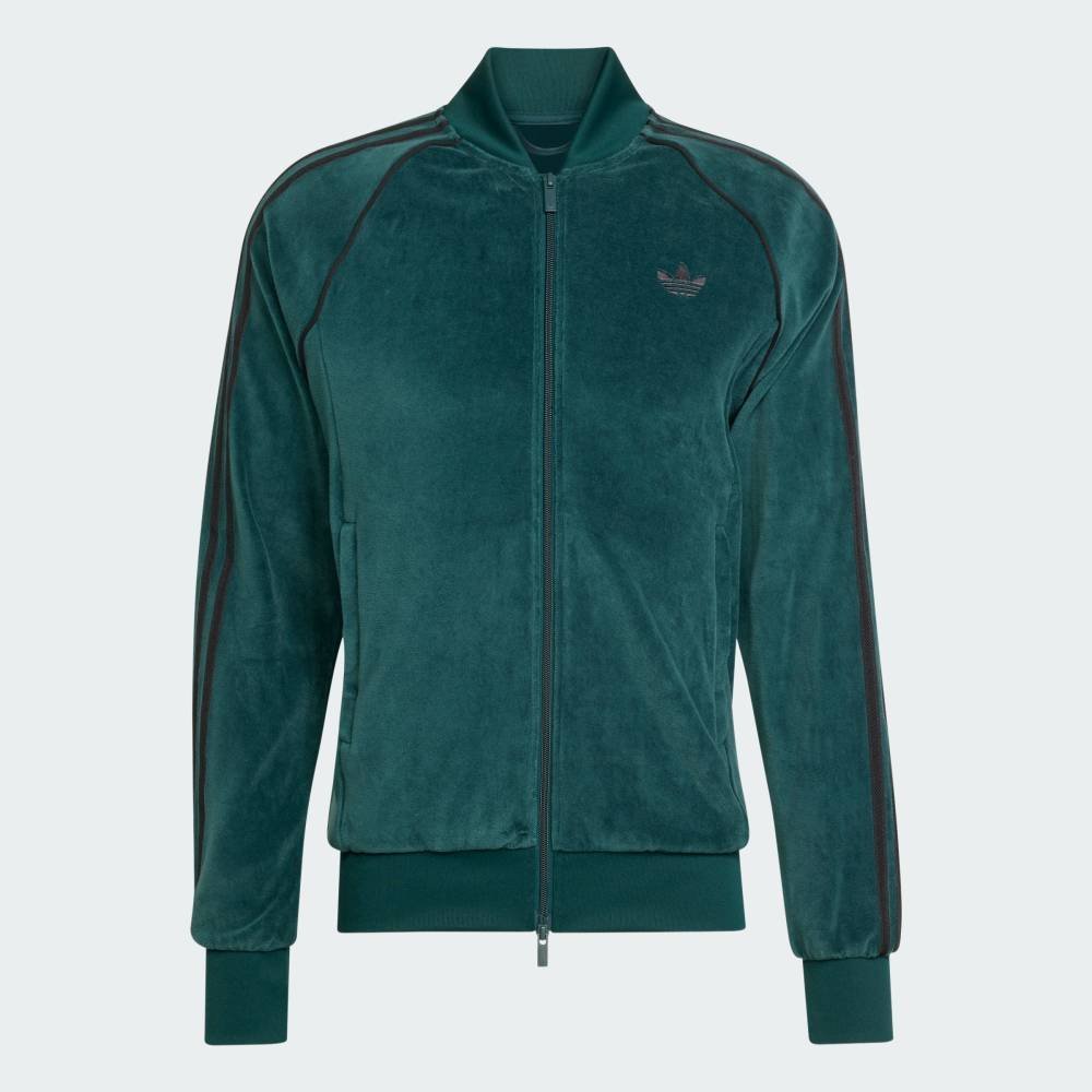 Спортивная футболка SST Adicolor Velour Adidas, green — фото 4