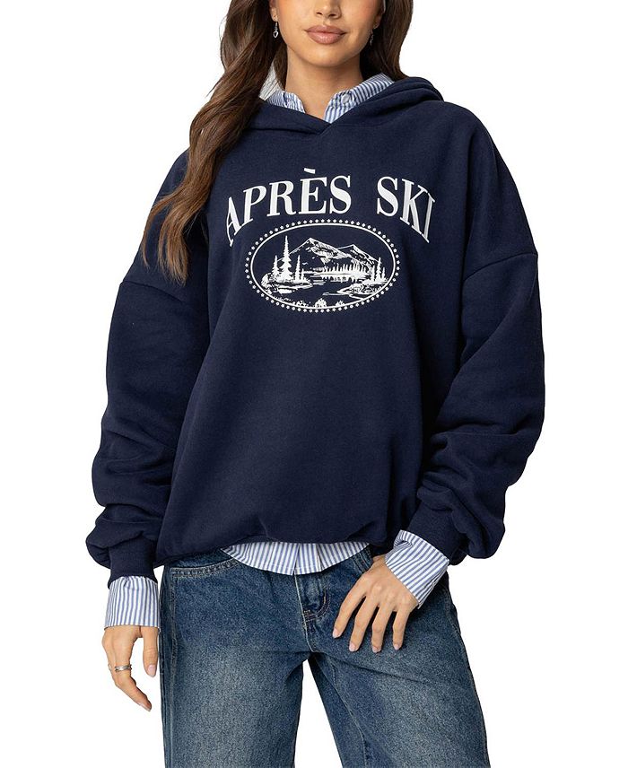 

Толстовка с капюшоном Apres Ski Oversize Edikted, синий