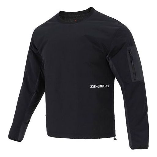 

Пуловер Air Jordan 23 Engineered Contrast Color Stitching Round Neck с утеплителем, черный