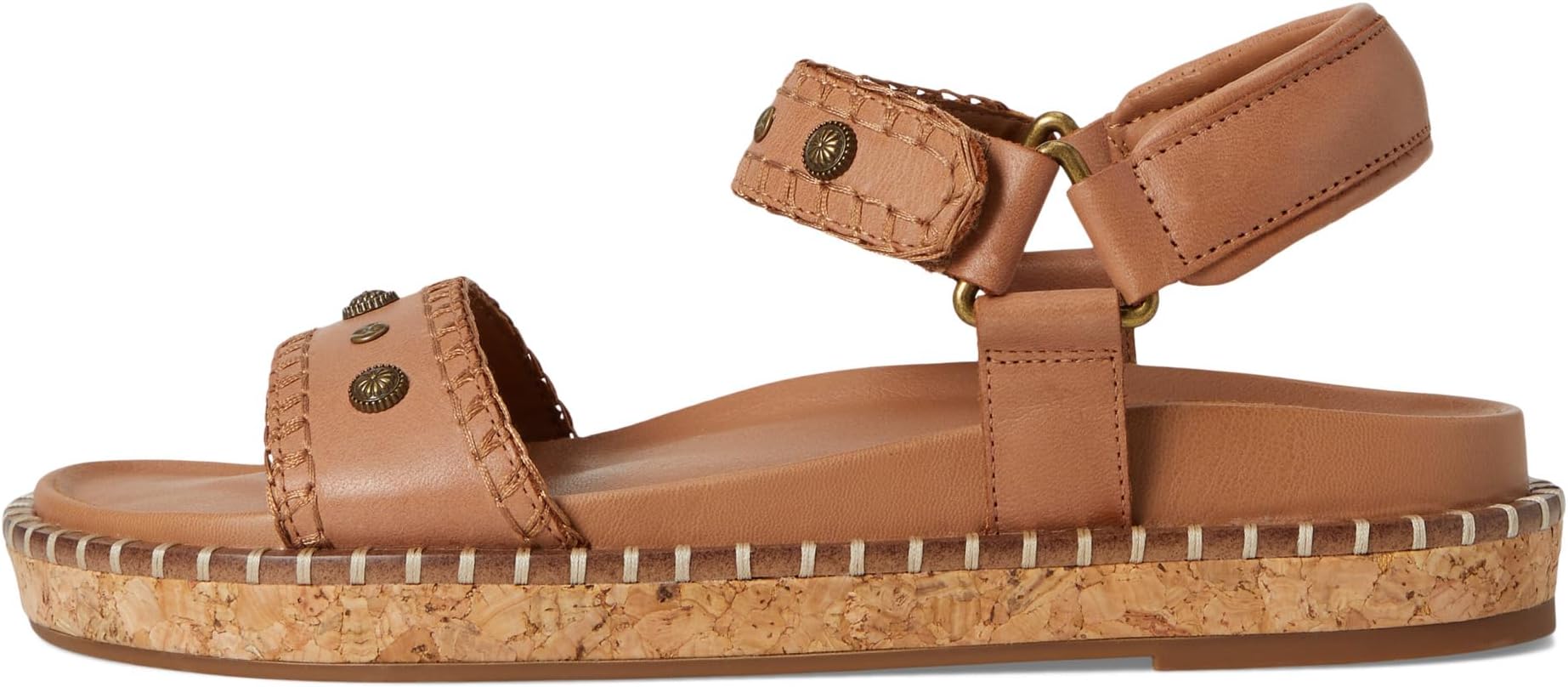 Сандалии Lucky Brand Ullani Studded Platform Sandal, цвет Latte — фото 4