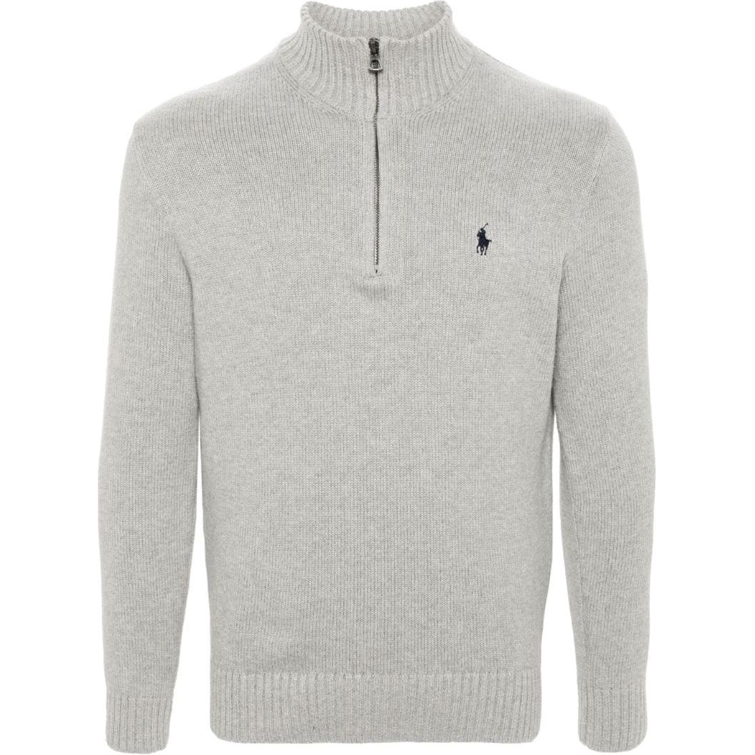 Хлопковый джемпер с вышивкой Polo Pony Polo Ralph Lauren, серый — фото 3