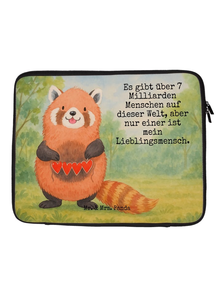 

Mr. & Mrs. Panda Сумка для ноутбука с изображением красной панды и надписью белого цвета