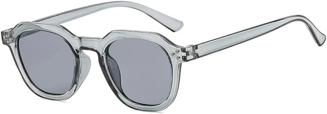 

Солнцезащитные очки с защитой UV400 | Оправа с мелкими заклепками | Для женщин и мужчин | Для занятий спортом на открытом воздухе и вождения DSVIGF, Gray Gray