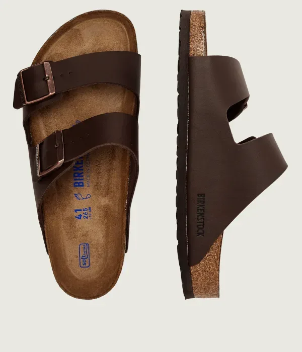 Тапочки Arizona BS regular fit Birkenstock, коричневый — фото 4