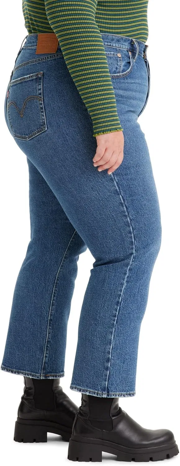 Levi's Women's Premium Plus Size Ribcage Straight Ankle джинсы, Valley View — фото 3