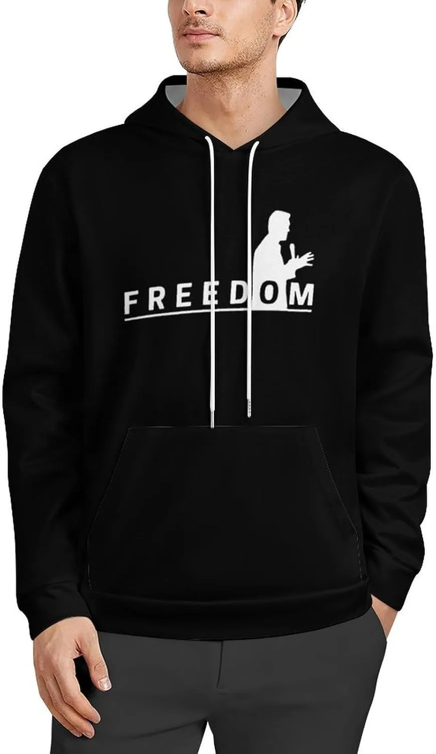 

Толстовка с капюшоном Charlie Kirk для мужчин, легкая, с карманами CONGIRLBOON