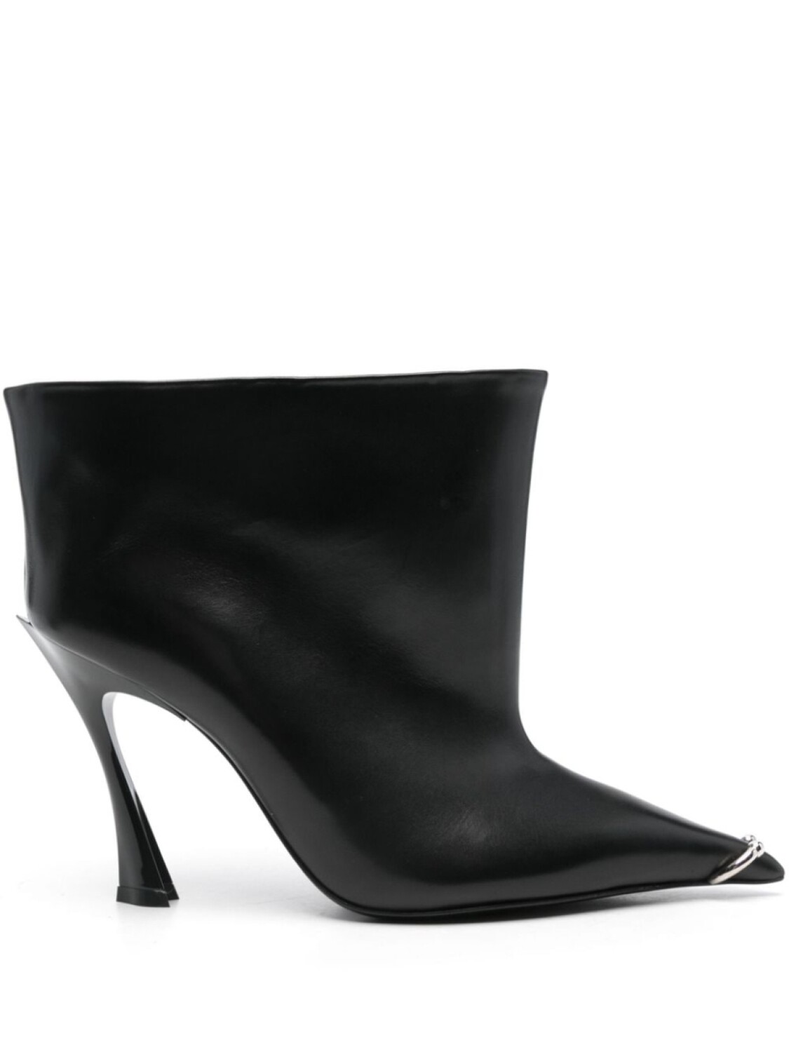 Mugler ботильоны с металлическим декором, черный