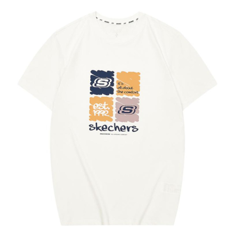 

Skechers Футболка унисекс Marshmallow White