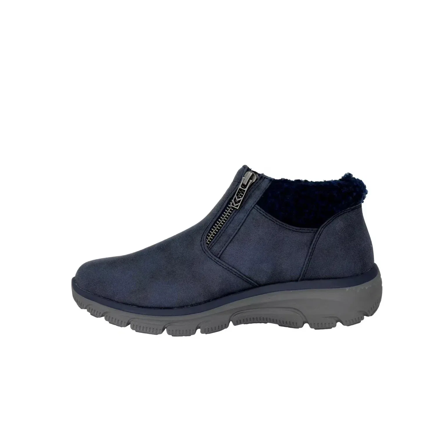 Мужские зимние ботинки Skechers Easy Going-Social Mode 167868-NVY темно-синего цвета ZAP1285 — фото 3