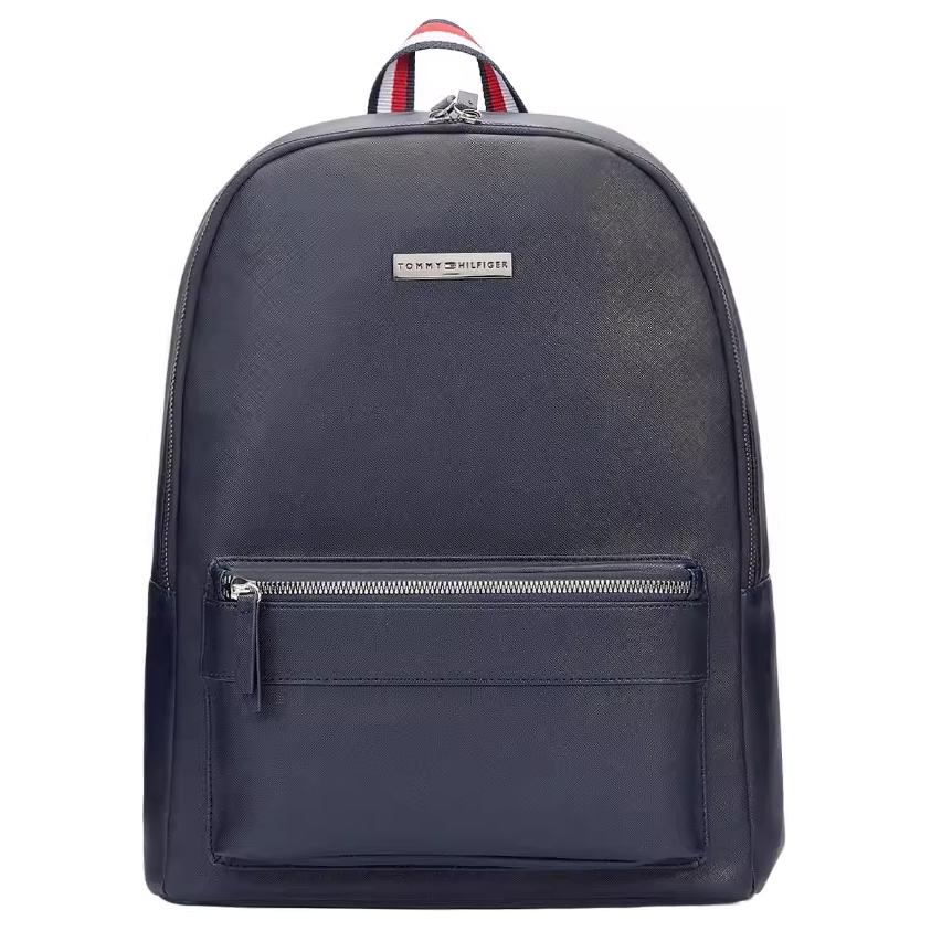 

Tommy Hilfiger Искусственная кожа Рюкзак средний мужской темно-морской синий, Dark Marine Blue