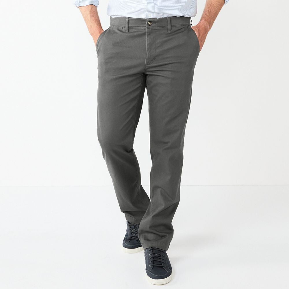 

Мужские брюки чинос прямого кроя Sonoma Goods For Life Flexwear, цвет Rockwall