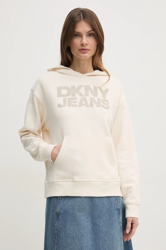

Толстовка хлопковая Dkny, бежевый