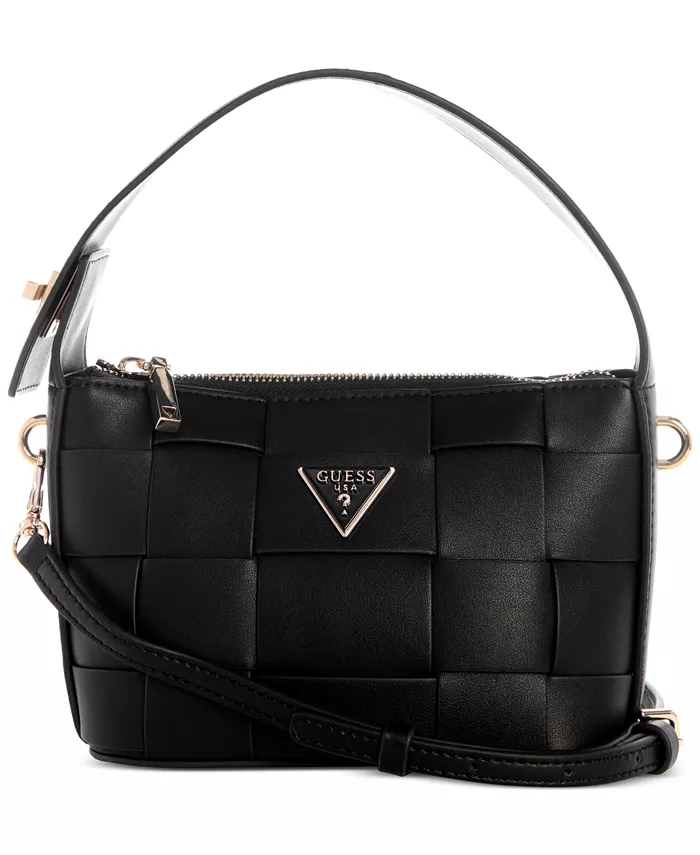 

Сумка-хобо Maylee Mini Woven GUESS, черный