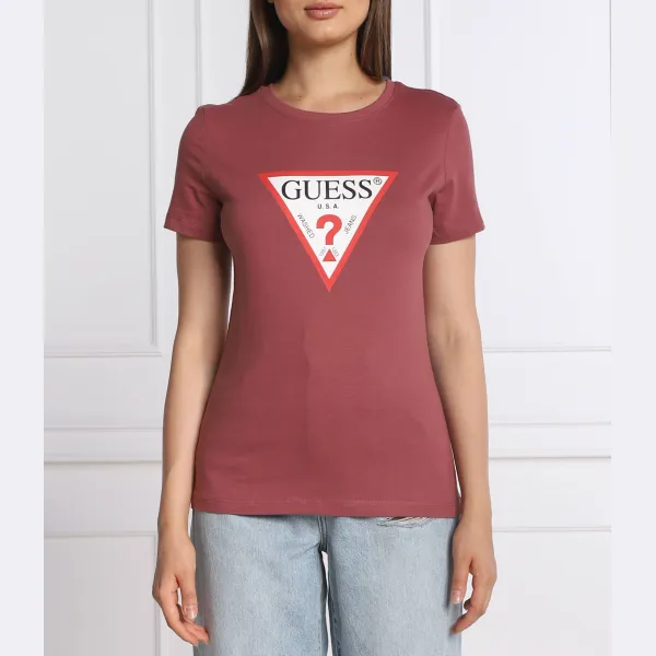 

Оригинальная футболка стандартного кроя Guess, красный