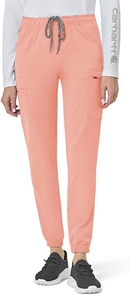 

Carhartt Scrubs C52137 женские брюки-джоггеры с карманами Rugged Flex Modern Fit, Sorbet