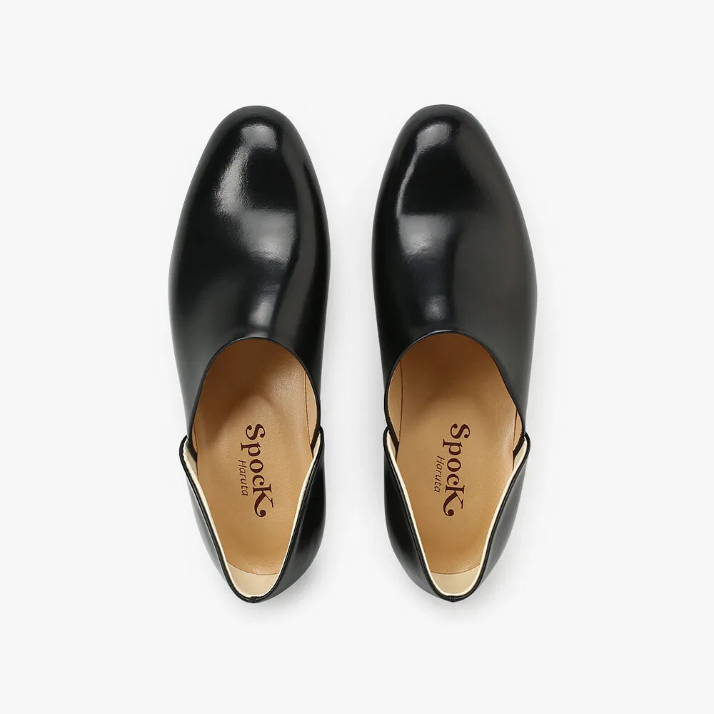 Мужские чёрные блоферы Spoke Loafer 850 от Haruta — фото 3