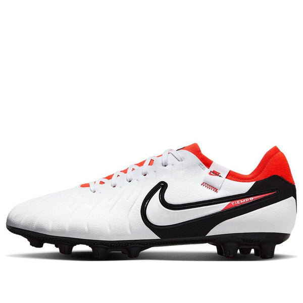 

Кроссовки tiempo legend 10 pro hg low-top 'white bright crimson' Nike, белый