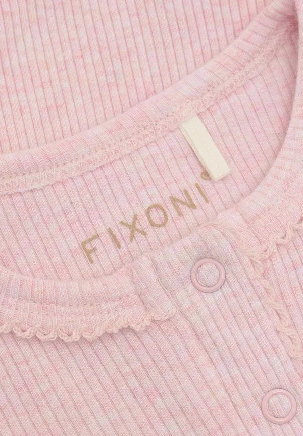 Комбинезон с длинными рукавами, меланжевый комбинезон Fixoni, Bleached Mauve Melange — фото 3