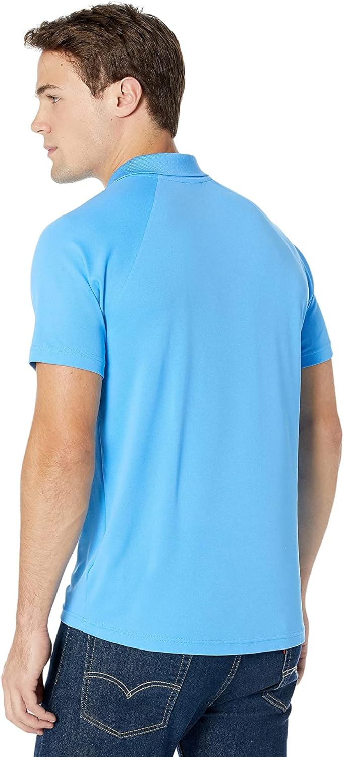 Поло Lacoste, мужское спортивное, Regular Fit, зеленый/синий — фото 2