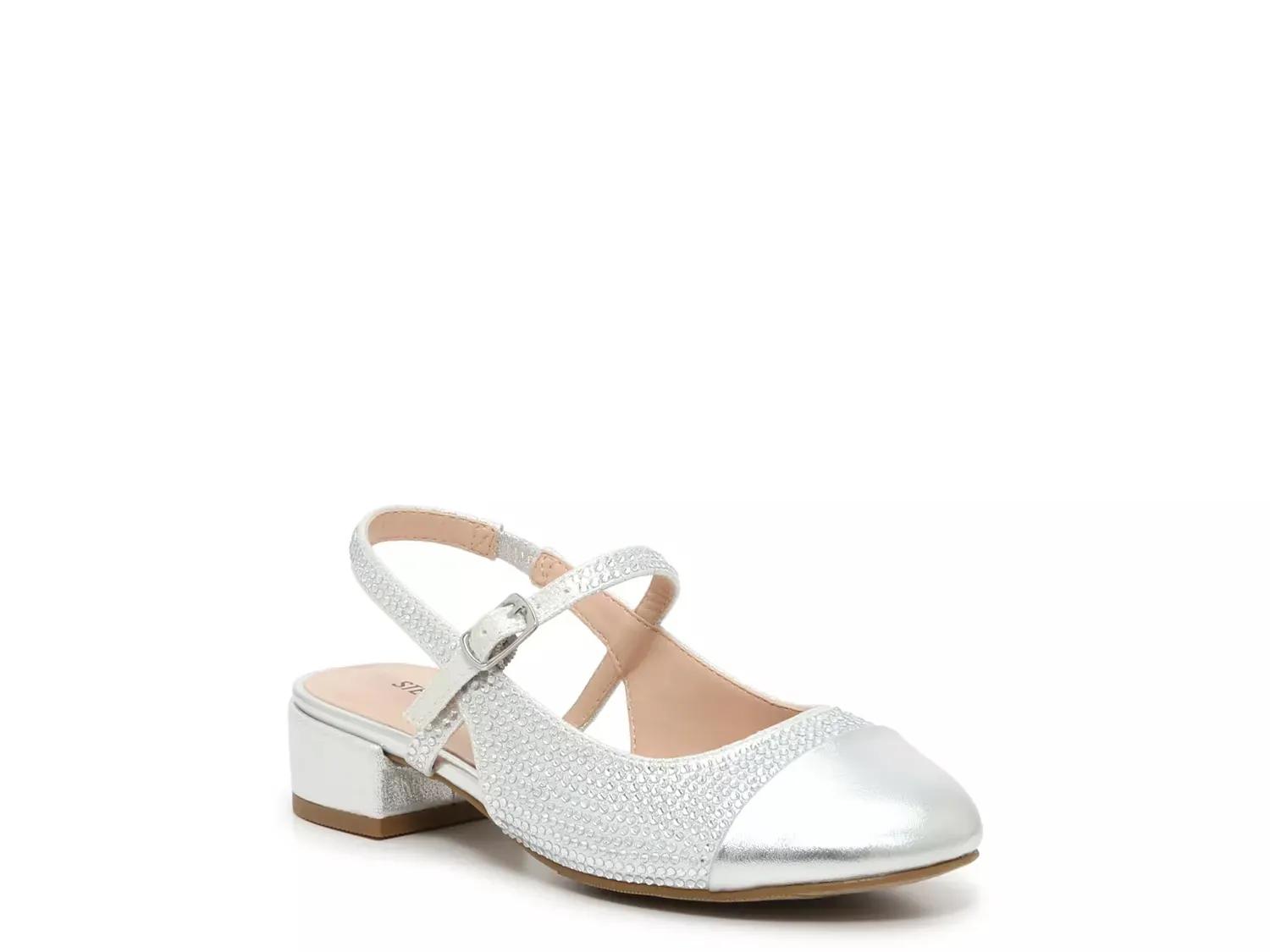 

Босоножки Belinda Slingback - детские Steve Madden, Silver Metallic