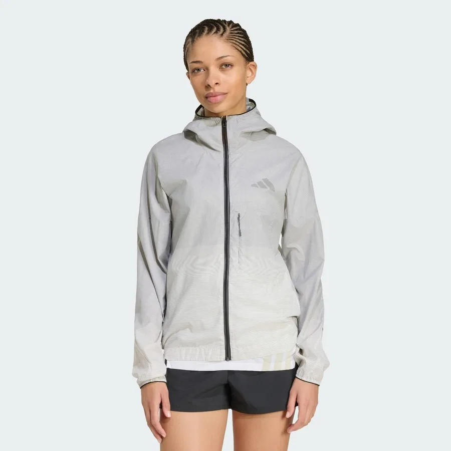 Женская куртка с капюшоном Terrex Xperior CLIMA365 Light Windweave adidas, Черно-белый