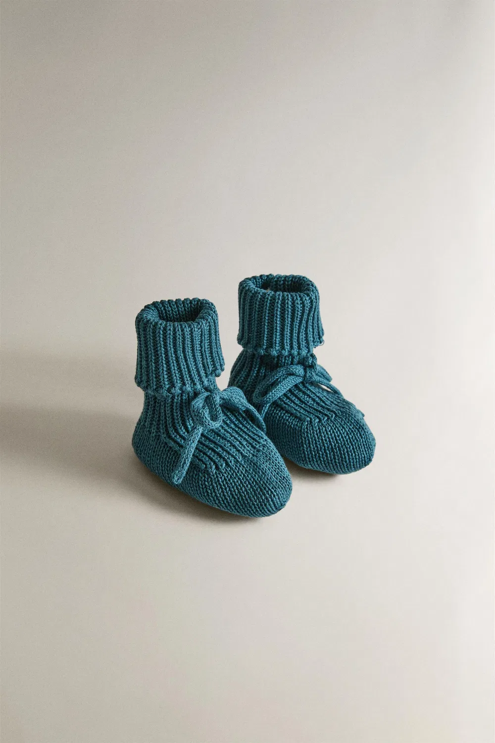Вязаные детские пинетки ZARA, Blue