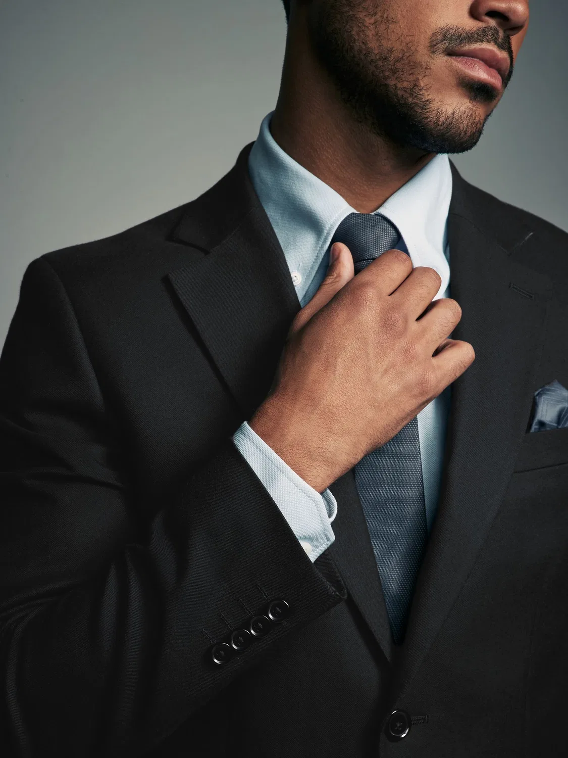 Пиджак костюмный slim fit фланелевый Next, черный — фото 4