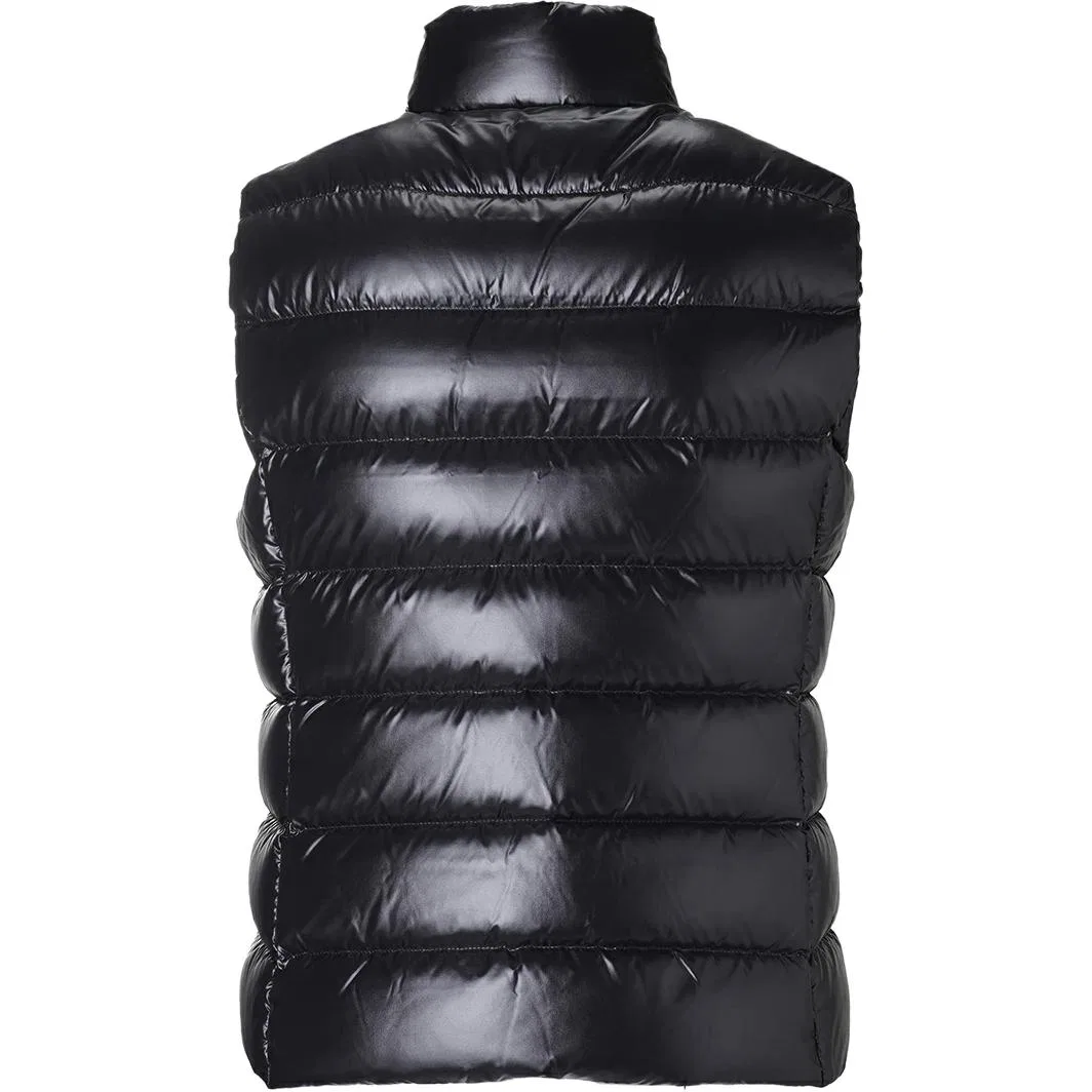Детский жилет пуховый с воротником-стойкой Moncler, Black — фото 2