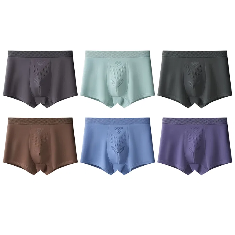 Детское нижнее белье для девочек хлопковое комплект 6 шт Red Bean, Purple Blue Khaki Green Light Blue Gray