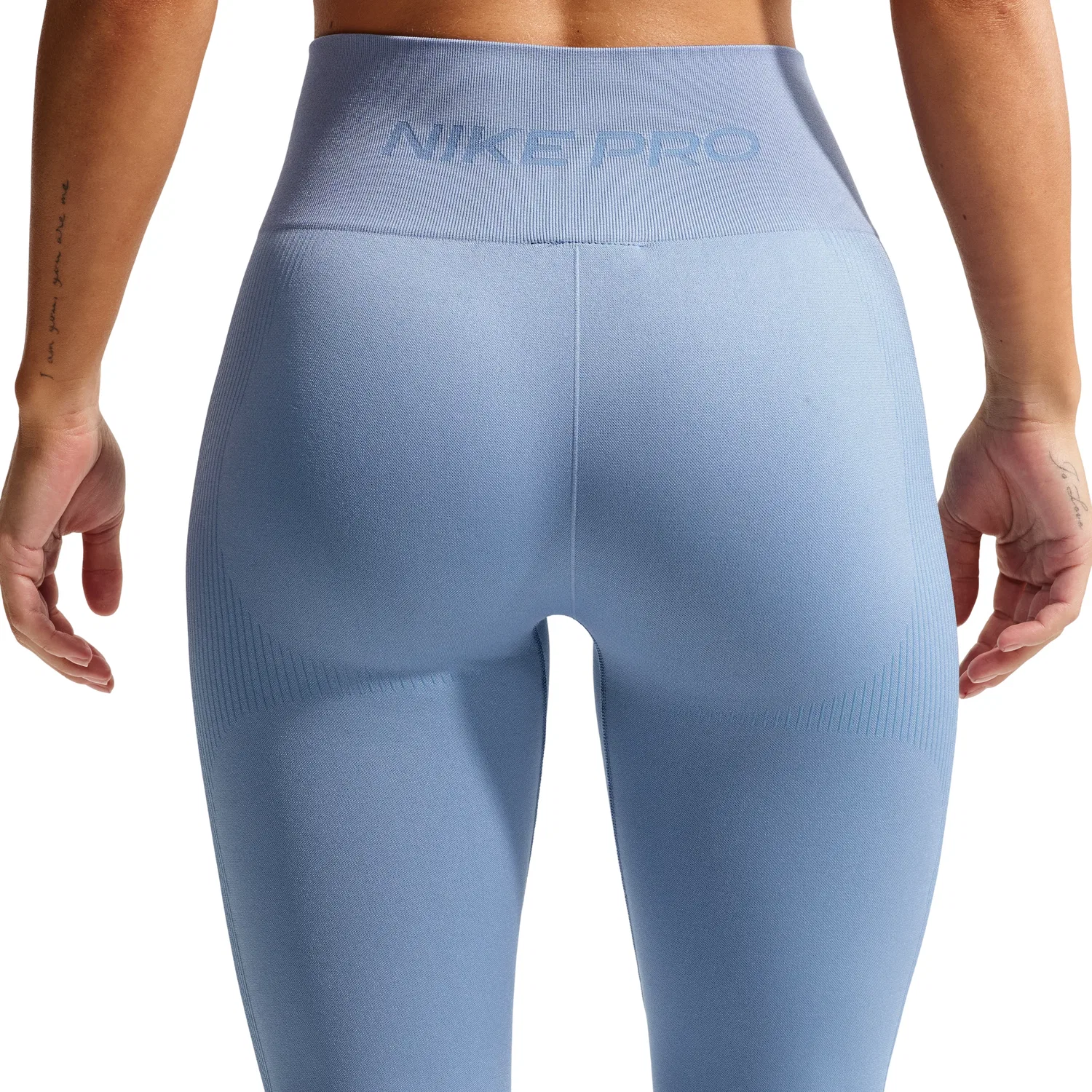 Женские леггинсы Pro Seamless High-Waisted 7 8 Leggings 'Work Blue' Nike, Work Blue — фото 2