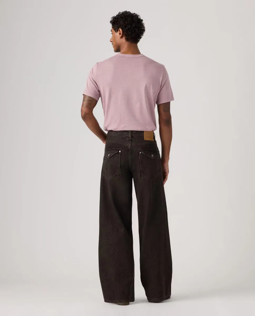 Мужское свободные джинсы, Vaquero Twisted Baggy Wide Leg, Levi's, темно-серый — фото 3