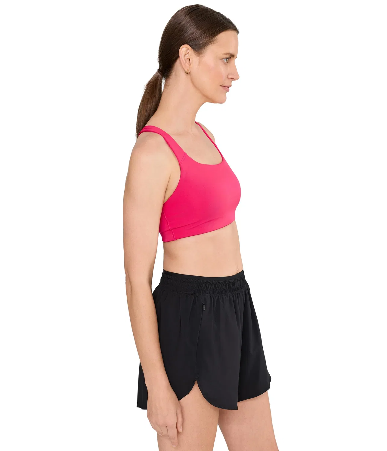 Спортивный бюстгальтер со средней поддержкой Optime Workout Medium-Support Bra Adidas, Power Pink — фото 3