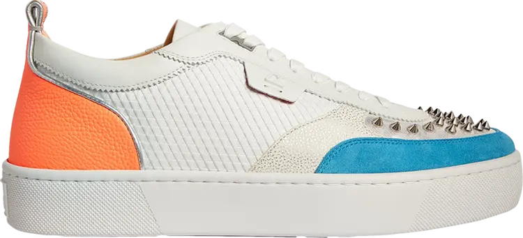 

Кроссовки Christian Louboutin Happyrui Spikes Flat Tech Waves, белый
