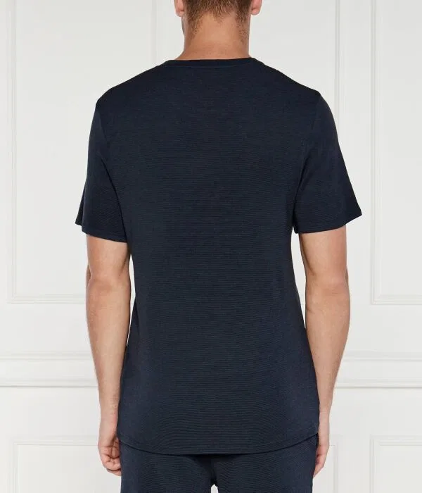 Мужская футболка T-Shirt rib BOSS, Blu Marino — фото 4