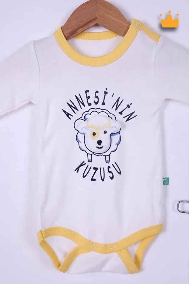 Детский комплект для новорожденных хлопковый Mother's Lamb Babyhola, Blue — фото 3