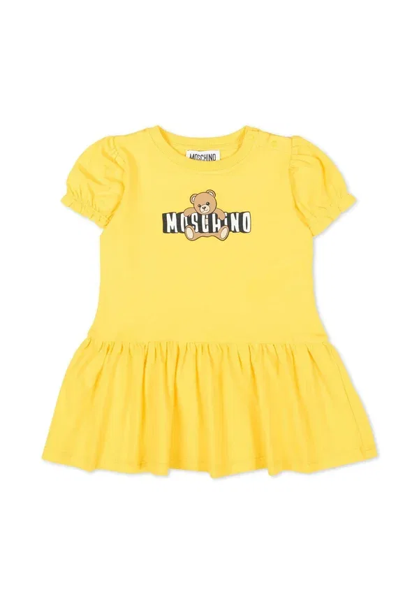 Трикотажное платье Moschino, желтый