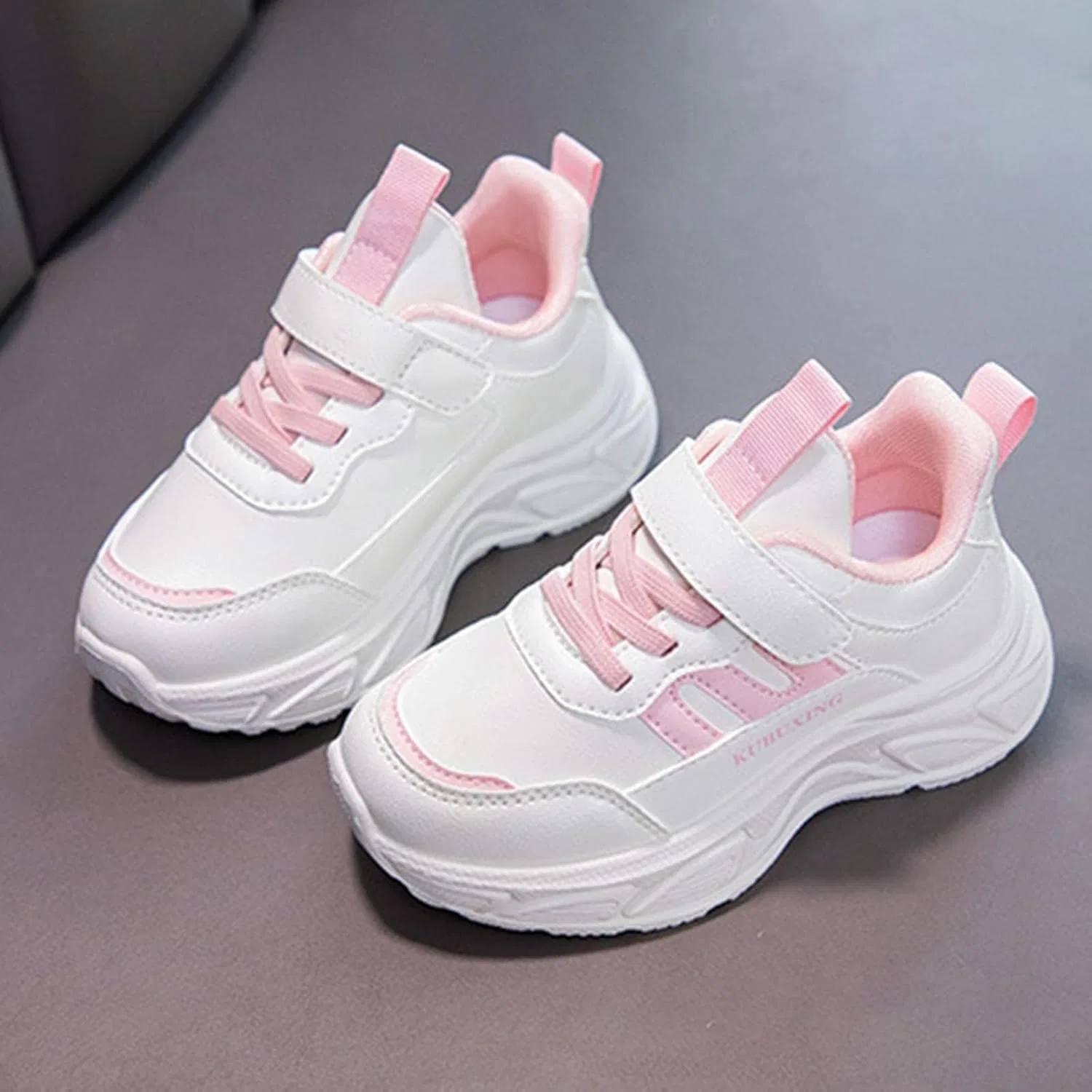 Детские кроссовки для мальчиков и девочек с легким весом, Pink — фото 3