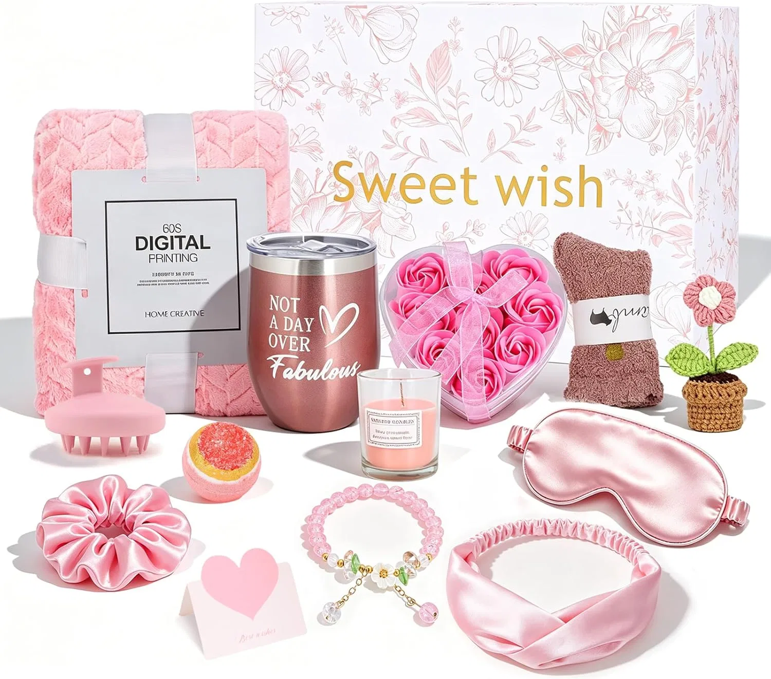 Набор для женщин, Canvas сумка, LavishSunflower, 8 предметов, Rosa