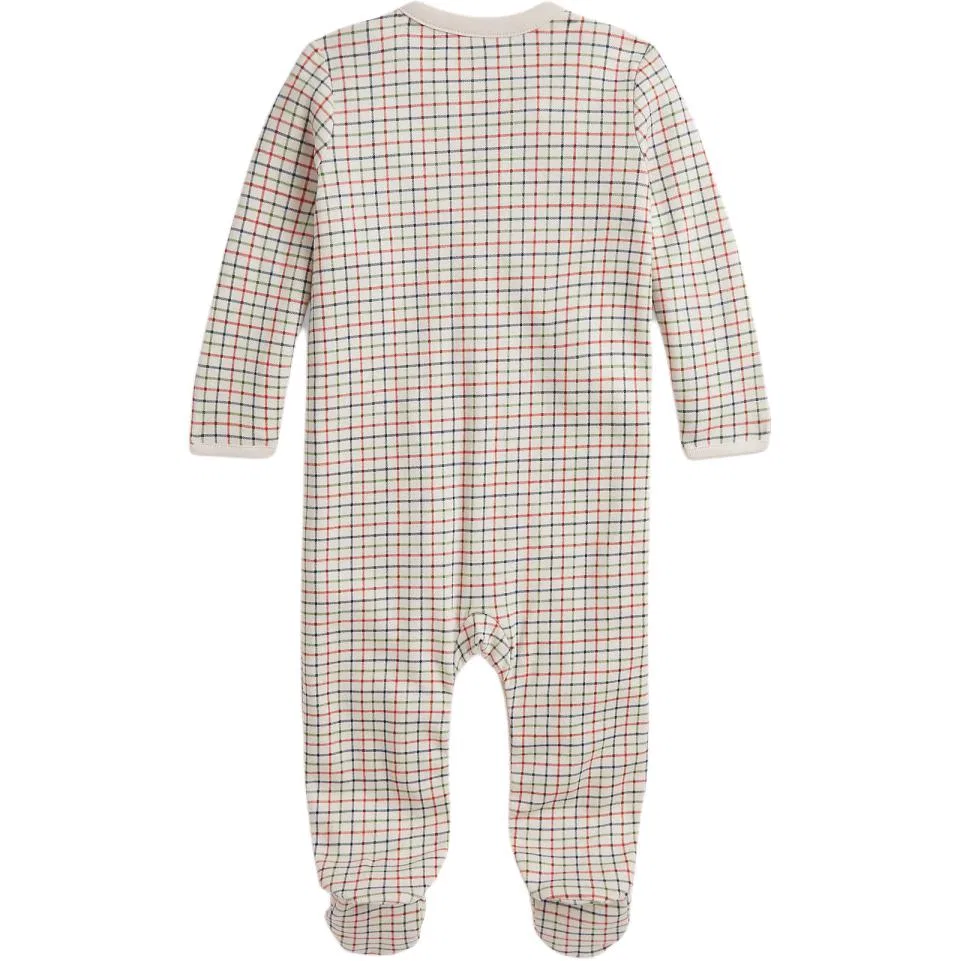 Детский комбинезон для ползания с воротником-стойкой Plaid Polo Ralph Lauren — фото 3