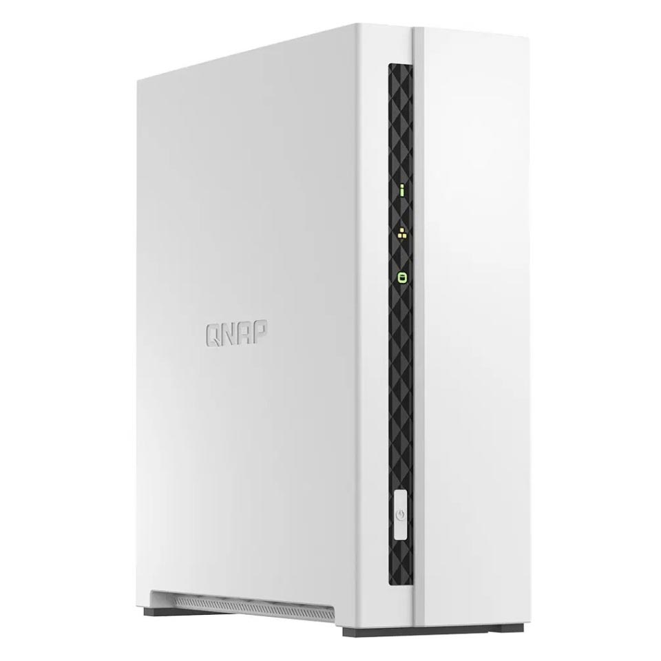 Сетевое хранилище QNAP TS-133 Nas, 1 отсек, без дисков, белый - фото