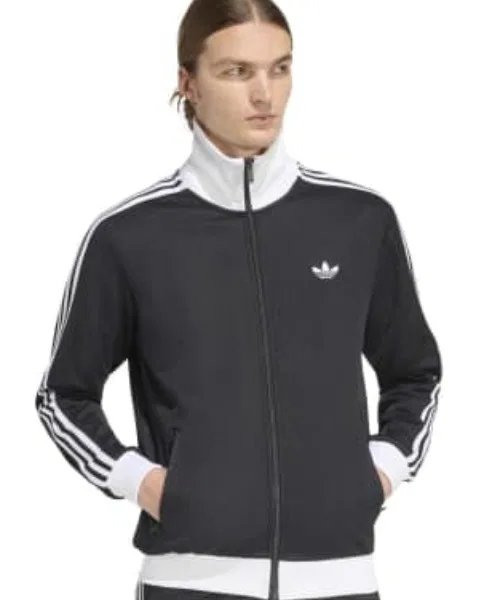 Мужская куртка-джерси с принтом CLASSIC TRACK TOP Adidas, Black — фото 2
