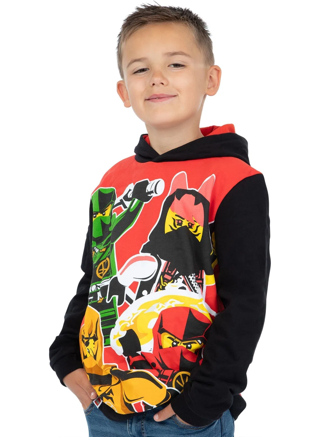 Худи LEGO Ninjago, с принтом Character, красный — фото 4